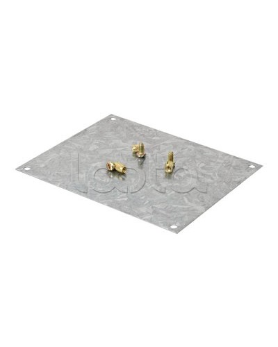 Монтажная пластина из оцинк. стали 133х109 мм, для коробок 154х129 мм DKC (653012) в Комсомольске-на-Амуре Распределительные коробки Pintop.ru