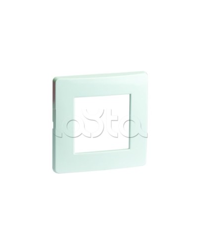 Рамка на 2 модуля (одноместная), белая, RAL9010 DKC 75010W в Комсомольске-на-Амуре Аксессуары для кабель-канала Pintop.ru