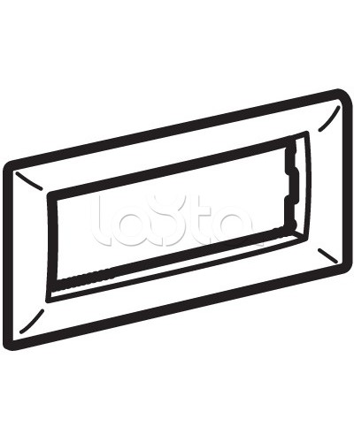 Рамка на 4 модуля, белая DKC 75011W в Комсомольске-на-Амуре Аксессуары для кабель-канала Pintop.ru