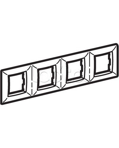 Рамка четырехместная DKC (75014W) в Комсомольске-на-Амуре Аксессуары для кабель-канала Pintop.ru