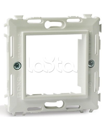 Каркас на 2 модуля (одноместный), белый, RAL 9010 DKC 75020W в Комсомольске-на-Амуре Аксессуары для кабель-канала Pintop.ru