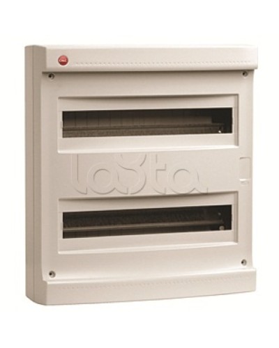 Щиток настен.без двер.36мод.,IP40,сер.,с усил. клем.блок.2х87312 DKC 83736 в Комсомольске-на-Амуре Боксы для автоматов Pintop.ru