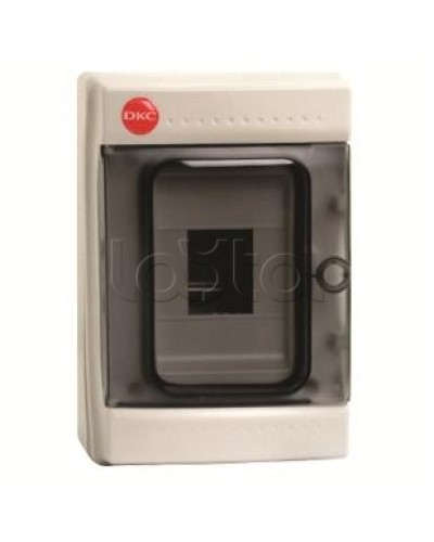 Щиток настенный с дверцей, 4 модуля, IP65, цвет серый DKC 85604 в Комсомольске-на-Амуре Боксы для автоматов Pintop.ru