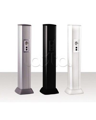 Колонна алюминевая 0,71 м, цвет черный DKC 09593 в Комсомольске-на-Амуре Аксессуары для стоек и шкафов Pintop.ru