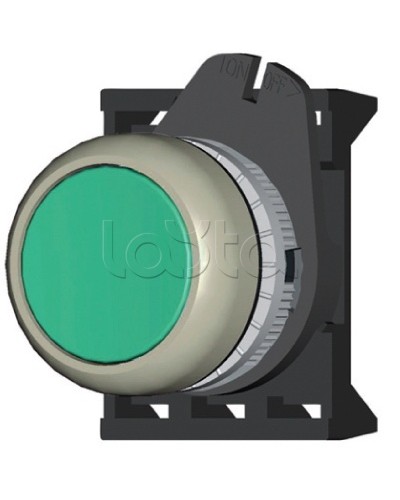 Кнопка плоская прозрачная с фиксацией, зеленая DKC ABDLM2 в Комсомольске-на-Амуре Аксессуары для стоек и шкафов Pintop.ru