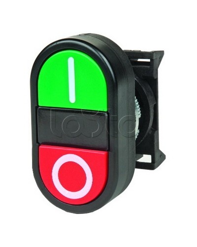 Кнопка двойная плоская, черная DKC ABFTM в Комсомольске-на-Амуре Кнопки выхода Pintop.ru