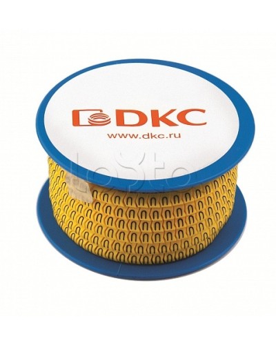 Колечко маркировочное /, 2.5-4мм. черное на желтом DKC AZO313BY в Комсомольске-на-Амуре Аксессуары для кабель-канала Pintop.ru