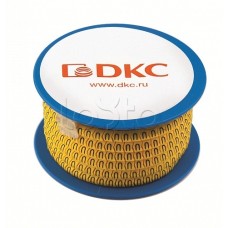 Колечко маркировочное ., 2.5-4мм. черное на желтом DKC AZO314BY