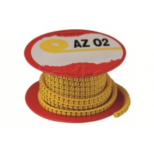 Колечко маркировочное 4, 4-8мм. черное на желтом DKC AZS404BY