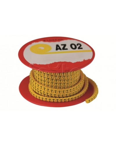 Колечко маркировочное 7, 4-8мм. черное на желтом DKC AZS407BY в Комсомольске-на-Амуре Крепежные изделия Pintop.ru