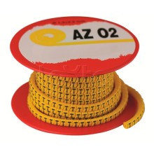 Колечко маркировочное F, 4-8мм. черное на желтом DKC AZS4FFBY