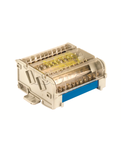 Блок распределительный на DIN рейку 2р 125А, 7х6мм 2х7,5мм 2x9мм DKC BD125112 в Комсомольске-на-Амуре Аксессуары для лотков Pintop.ru