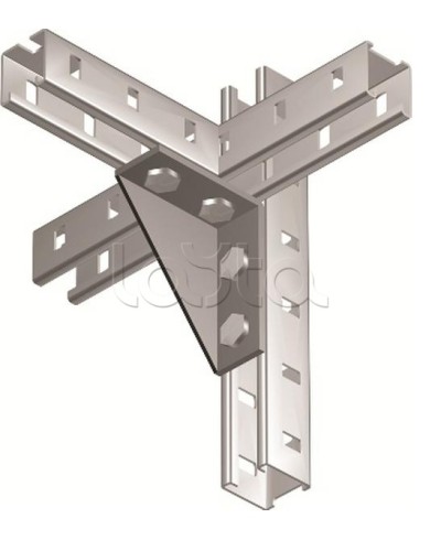 Уголок двойной усиленный левый, горячеоцинкованный DKC BMC1022HDZ в Комсомольске-на-Амуре Аксессуары для лотков Pintop.ru