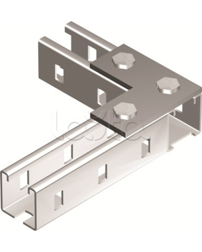 Пластина соединительная L-обр., длина 90х90 мм, 3отв., горячеоцинкованная DKC BMD1021HDZ в Комсомольске-на-Амуре Крепежные изделия Pintop.ru