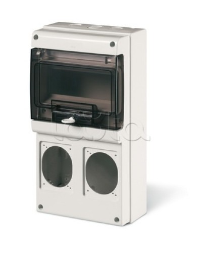 Корпус на 8 модулей и 2 поста с основанием 70х87 мм. Тип M340 DKC DIS6722300 в Комсомольске-на-Амуре Аксессуары для стоек и шкафов Pintop.ru