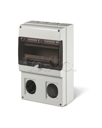 Корпус на 12 модулей и 2 поста с основанием 70х87 мм. Тип M400 DKC DIS6723300 в Комсомольске-на-Амуре Аксессуары для стоек и шкафов Pintop.ru