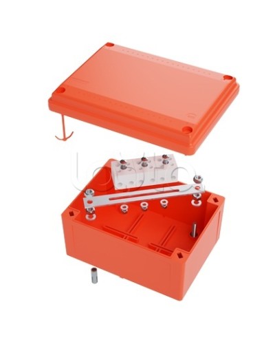 Коробка пластиковая FS с гладкими стенками и клеммниками DKC IP56 100х100х50мм FSB10404 в Комсомольске-на-Амуре Распределительные коробки Pintop.ru