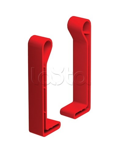 Комплект торцевых заглушек, правая + левая, H 80, полиэтилен RAL3020 DKC LS5000 в Комсомольске-на-Амуре Аксессуары для лотков Pintop.ru