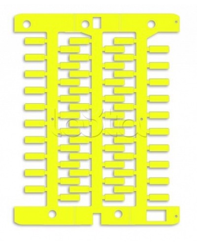 Маркировка для провода, жесткая, для трубочек. 4х12мм. Желтая DKC NUT12Y в Комсомольске-на-Амуре Крепежные изделия Pintop.ru