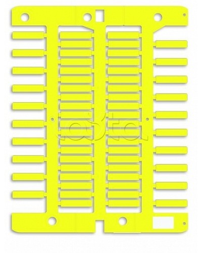 Маркировка для провода, жесткая, для трубочек. 4х18мм. Желтая DKC NUT18Y в Комсомольске-на-Амуре Крепежные изделия Pintop.ru