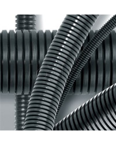 Труба гофрированная DN17мм, ПВ-2, д. вн. 16,8 мм, д. нар. 21,2 мм, полиамид 6 DKC (PA601721F2) в Комсомольске-на-Амуре Труба гофрированная Pintop.ru