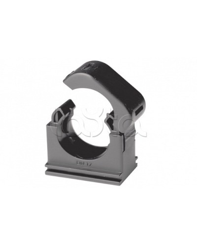 Держатель с крышкой DN 7 мм, полиамид, цвет чёрный DKC PASW07N в Комсомольске-на-Амуре Крепежные изделия Pintop.ru