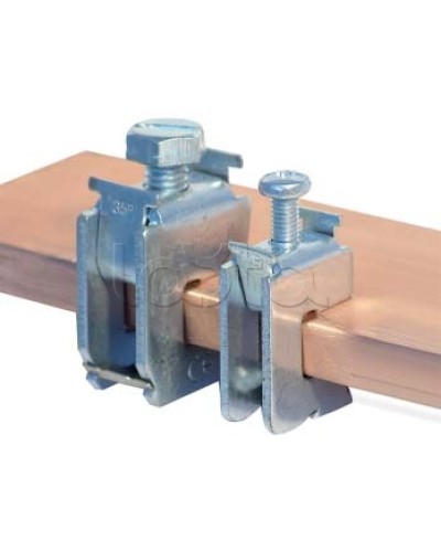 Шинная клемма для кабеля, сечение шины 10 мм, кабель 16-35 мм DKC R5BC1035 в Комсомольске-на-Амуре Крепежные изделия Pintop.ru