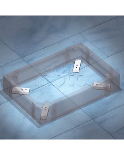 Комплект пластин для фиксации цоколя к полу DKC R5KFP01 в Комсомольске-на-Амуре Полки для шкафов и стоек Pintop.ru