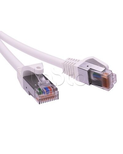 Патч-корд экранированный CAT5E F/UTP 4х2, LSZH, белый, 3м DKC RN5EFU4530WH в Комсомольске-на-Амуре Патчкорды (медные) Pintop.ru