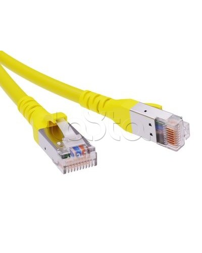 Патч-корд экранированный CAT6A SF/UTP 4х2, LSZH, желтый, 0.5м DKC RN6ASF4505YL в Комсомольске-на-Амуре Патчкорды (медные) Pintop.ru