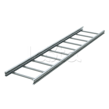 Лоток лестничный 80х400 мм, лонжерон 1,5 мм, L 3000 мм, горячий цинк DKC ULM384HDZ