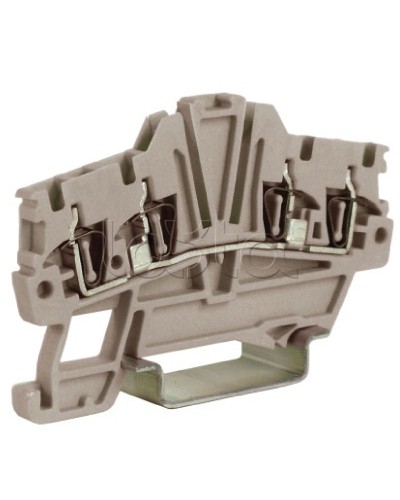 Зажим 1,5 кв.мм серый 2 ввод/2 вывода DKC ZHM420GR в Комсомольске-на-Амуре Держатели, клипсы, скобы Pintop.ru