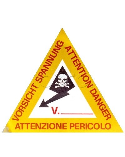 Предупреждающая табличка 120мм DKC ZTA002 в Комсомольске-на-Амуре Аксессуары для лотков Pintop.ru
