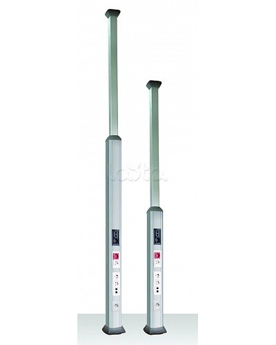 Колонна алюминиевая, 1.5 - 3м, цвет белый DKC 09582 в Комсомольске-на-Амуре Аксессуары для стоек и шкафов Pintop.ru