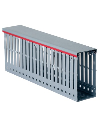 Короб перфорированный, серый RL12 25x80 мм DKC 00146RL в Комсомольске-на-Амуре Кабельные лотки Pintop.ru