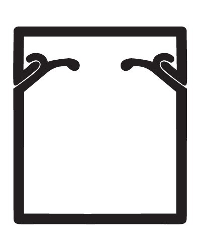 Кабель-канал TA-EN 40x40 с крышкой с плоской основой DKC 00324 в Комсомольске-на-Амуре Кабель-канал Pintop.ru