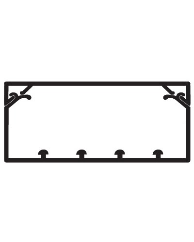 Коробс крышкой с направляющими для установки разделителей TA-GN 120x40DKC 01783 в Комсомольске-на-Амуре Кабель-канал Pintop.ru
