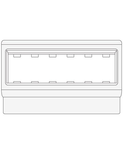 Рамка-суппорт под 6 модулей VIVA PDA-ЗDN 100 DKC 10353 в Комсомольске-на-Амуре Аксессуары для кабель-канала Pintop.ru