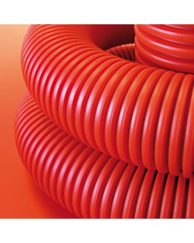 Труба гофрированная двустенная ПНД 75 мм для кабельной канализации с протяжкой DKC 121975 (50 м) в Комсомольске-на-Амуре Труба гофрированная Pintop.ru