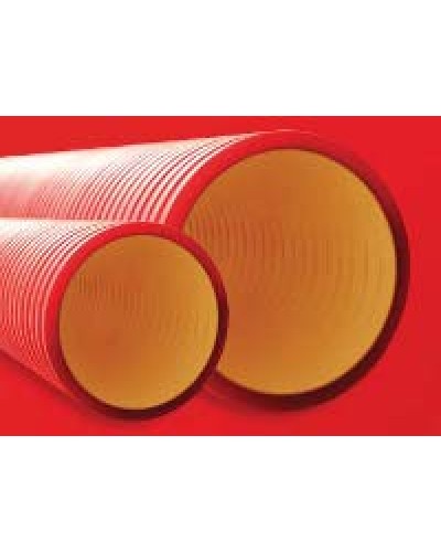 Труба гофрированная двустенная ПНД 110 мм для кабельной канализации без протяжки DKC 160911 (6 м) в Комсомольске-на-Амуре Труба гофрированная Pintop.ru