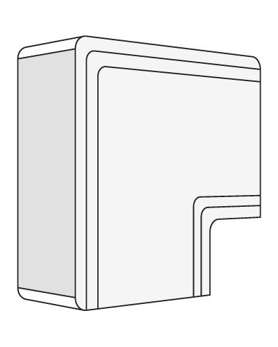 Угол плоский 40x40 NPAN DKC 01738 в Комсомольске-на-Амуре Аксессуары для кабель-канала Pintop.ru