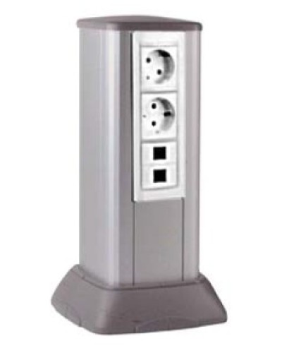 Миниколонна алюминиевая 0,35 м, цвет светло-серебристый металлик DKC 19531 в Комсомольске-на-Амуре Коммутационные изделия Pintop.ru