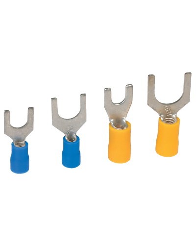 Наконечник вилочный с изолир.фланцем 2,5-6 кв.мм 12,2 мм (НВИ) DKC 2C112P в Комсомольске-на-Амуре Держатели, клипсы, скобы Pintop.ru