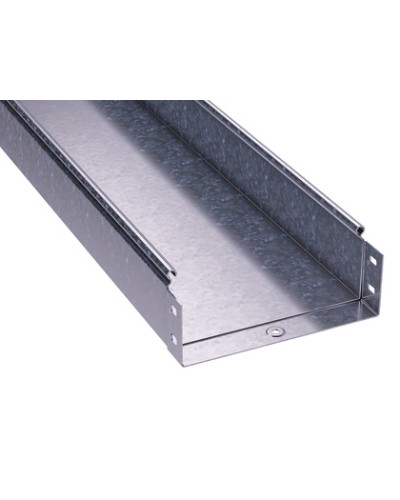 Лоток 100х80 L3000 толщ. 1мм, без перфорации, цинк-ламельный DKC / ДКС (3506210ZL) в Комсомольске-на-Амуре Кабельные лотки Pintop.ru