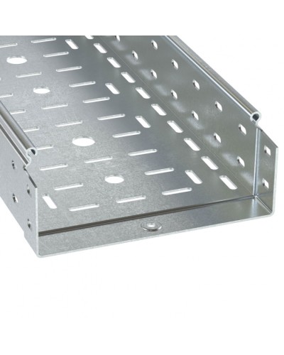 Лоток перфорированный 200х80 L3000 толщ.1,0 мм, горячеоцинкованный DKC (3530410HDZ) в Комсомольске-на-Амуре Кабельные лотки Pintop.ru