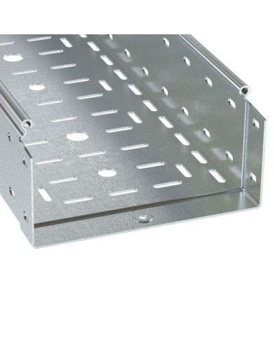 Лоток перфорированный 100х100 L3000 толщ.1,0 мм, горячеоцинкованный DKC (3534110HDZ) в Комсомольске-на-Амуре Кабельные лотки Pintop.ru