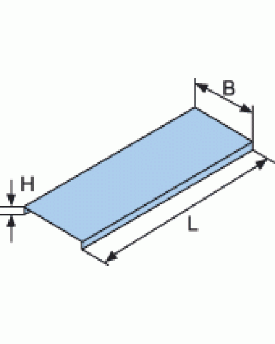 Крышка для лотка с заземлением осн. 80x3000 DKC 35521 в Комсомольске-на-Амуре Аксессуары для лотков Pintop.ru