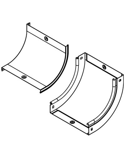 Угол CS 90 вертикальный внутр. 90° 200/50 горячеоцинкованный DKC 36664HDZ в Комсомольске-на-Амуре Аксессуары для лотков Pintop.ru