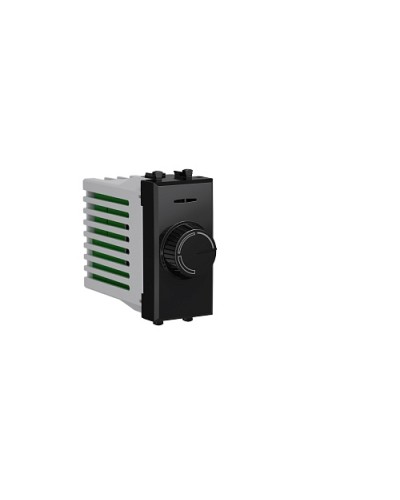 Диммер поворотный Черный квадрат, Avanti, 16A, 1 мод. DKC 4402131 в Комсомольске-на-Амуре Аксессуары для стоек и шкафов Pintop.ru