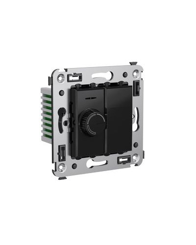 Диммер поворотный в стену, Avanti, Черный квадрат DKC 4402133 в Комсомольске-на-Амуре Аксессуары для стоек и шкафов Pintop.ru